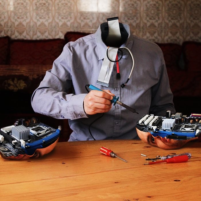 Robot — surreal photography by Achraf Baznani