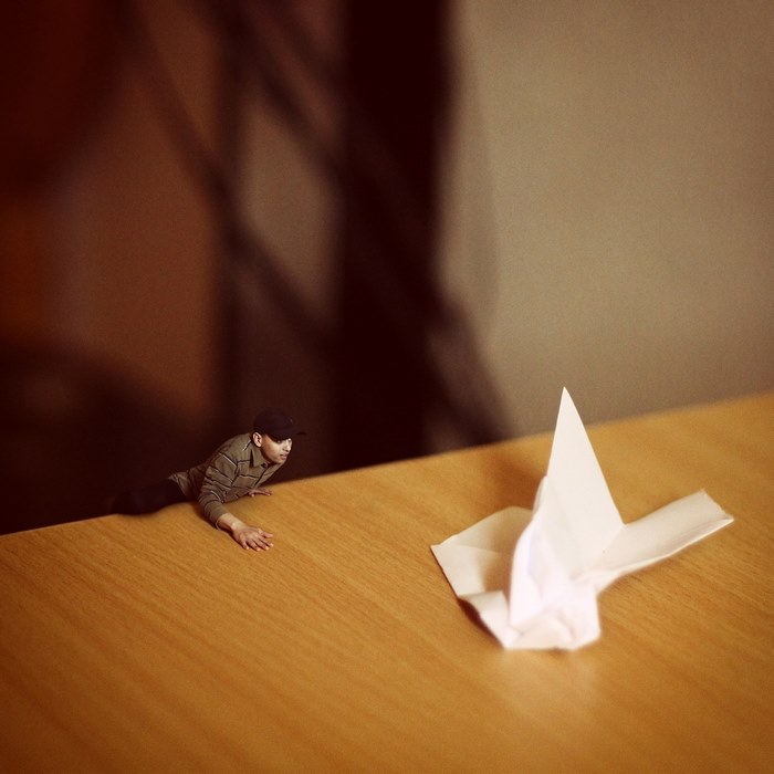 The crash — surreal photography by Achraf Baznani