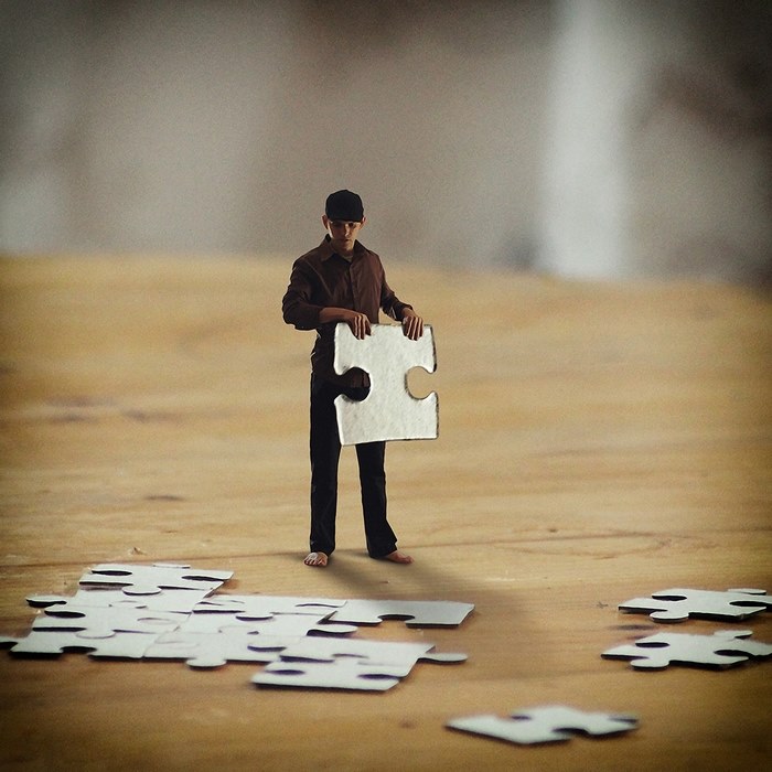 Life is puzzle — surreal photography by Achraf Baznani